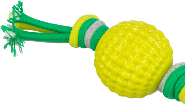 Ball with rope, TPR/polyester, ø 9×44cm