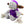 Monster, plush, 32cm, purple