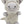 Monster, plush, 32cm, gray