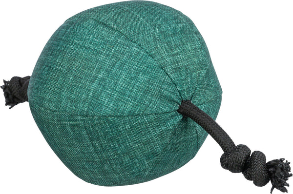 Ball with rope CityStyle, fabric/rope, recycled, ø 14×34cm