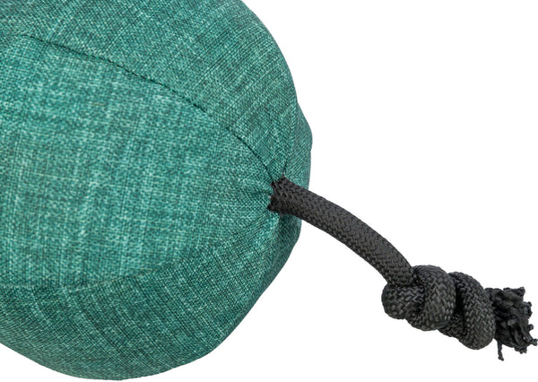 Ball with rope CityStyle, fabric/rope, recycled, ø 14×34cm