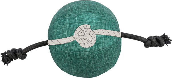 Ball with rope CityStyle, fabric/rope, recycled, ø 14×34cm