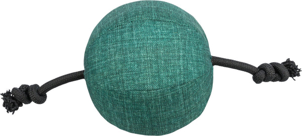 Ball with rope CityStyle, fabric/rope, recycled, ø 14×34cm