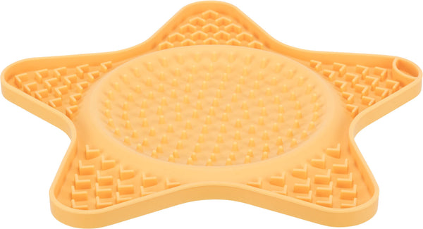 Tapis Lick'n'Snack, silicone, 23,5cm, jaune