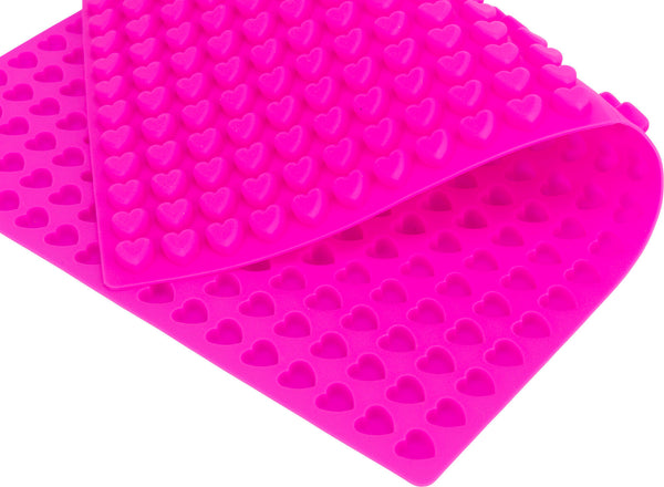 Baking mat with hearts, silicone, 38×28cm