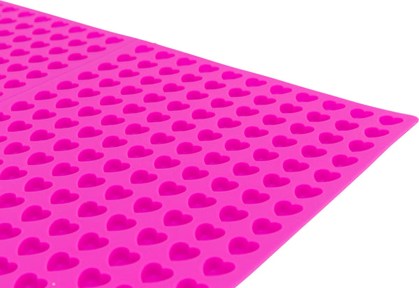 Baking mat with hearts, silicone, 38×28cm