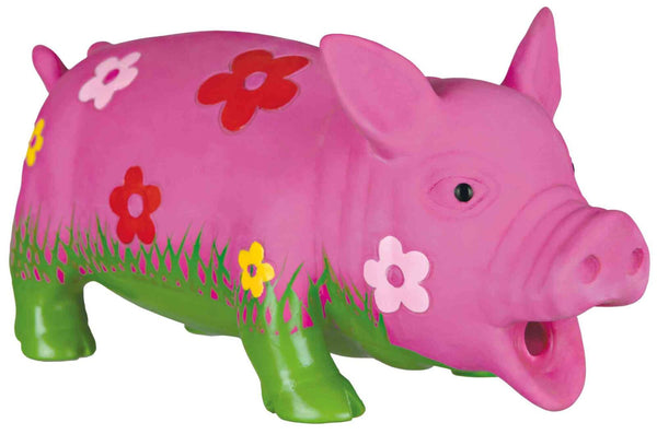 Flowery pig, original animal voice, latex