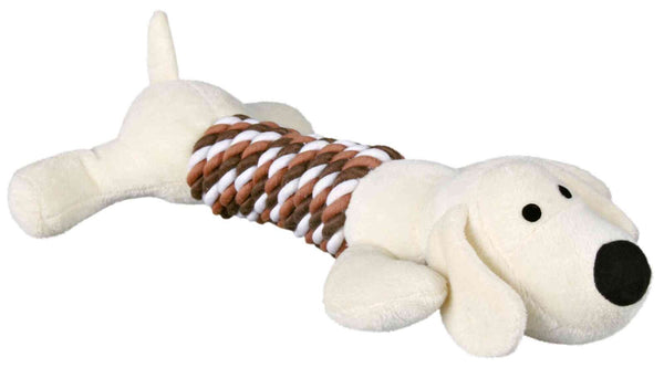 Animal avec corde, peluche, 32cm