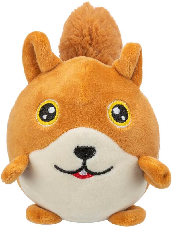 Squirrel, round, plush, 13cm