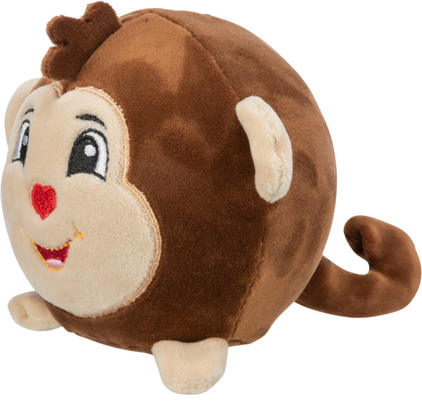 Monkey, round, plush, 11cm