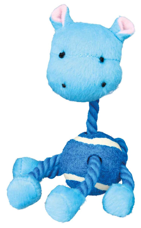 Figurine avec corde et balle de tennis, peluche, 16cm