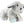 Junior dog with rope, plush, 24cm