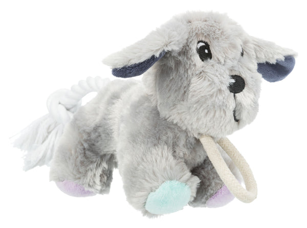 Junior dog with rope, plush, 24cm