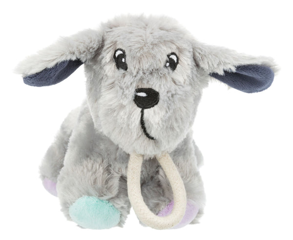 Junior dog with rope, plush, 24cm