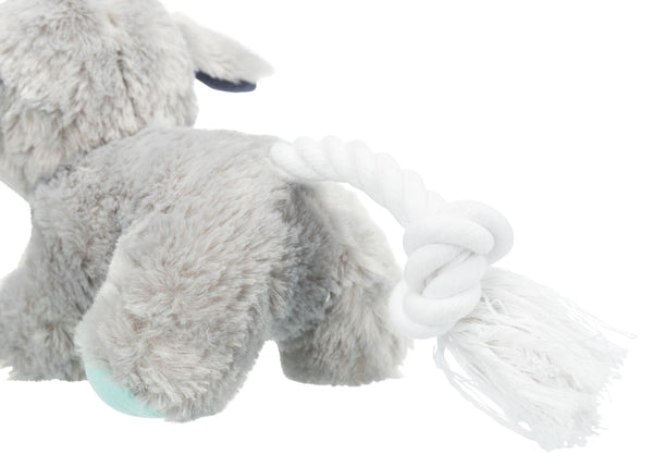 Junior dog with rope, plush, 24cm