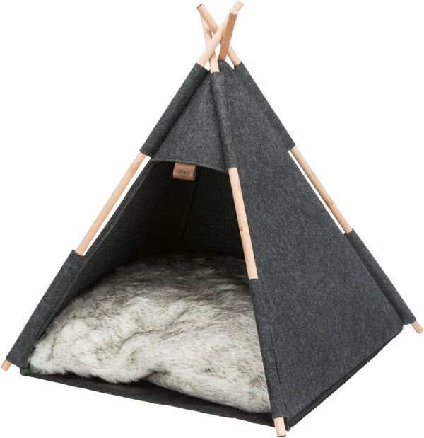 Gemütliches Höhlen-Tipi, Filz, 55×65×55cm, Anthrazit