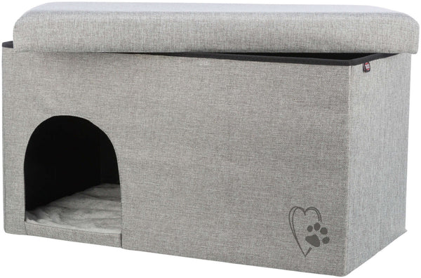 Kimy cuddle cave, 72 × 40 × 40 cm, light grey