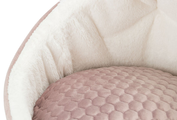 Livia cuddle cave, ø 45 × 33 cm, old pink/cream