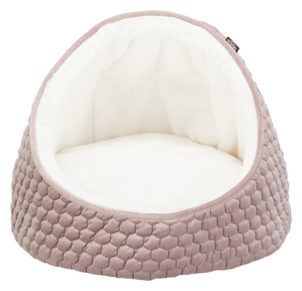 Kuschelhöhle Livia, ø 45 × 33 cm, Altrosa/Creme