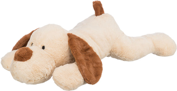 Benny cuddly dog, plush, 75 cm, beige/brown