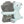 Junior set de doudou couverture/ours, peluche, 75×50cm, gris/mint