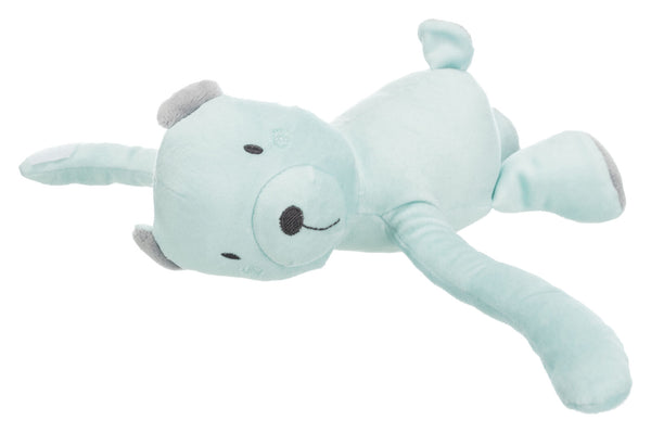 Junior set de doudou couverture/ours, peluche, 75×50cm, gris/mint