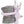 Junior set de doudou couverture/lapin, peluche, 75×50cm, gris/lilas