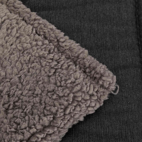 Couverture Bendson, 100×65cm, gris foncé/gris clair