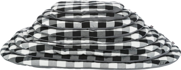 "Scoopy" dog cushion black/white/brown