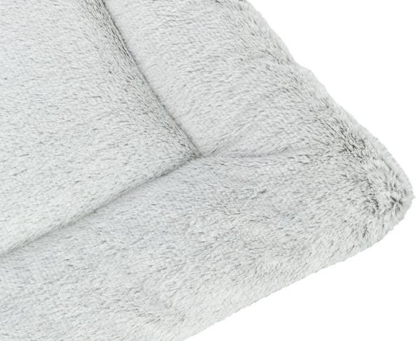 Hamac Farello, peluche/tissu, blanc-gris/gris