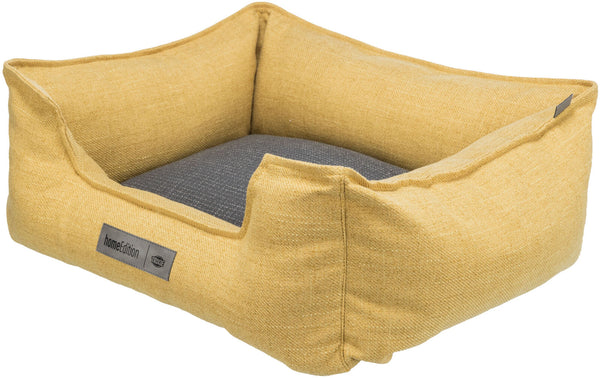 Talis Bed, Angular, Yellow/Dark Grey