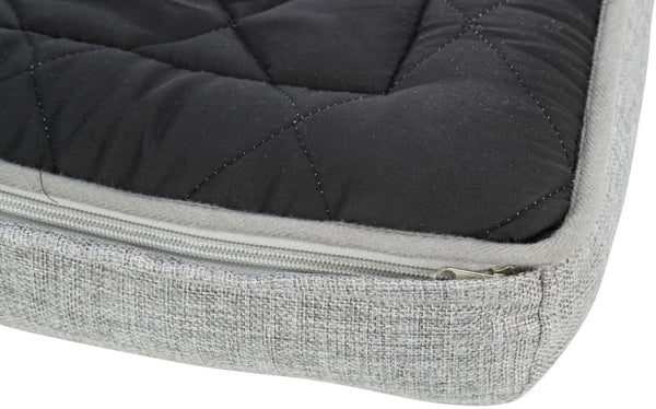 Nero padded footmuff, square, 52×75cm, light grey