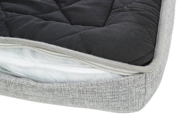 Nero padded footmuff, square, 52×75cm, light grey