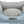 Lona bed, angular, light blue/grey