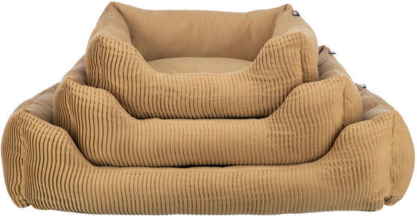 Marley bed, square, ochre