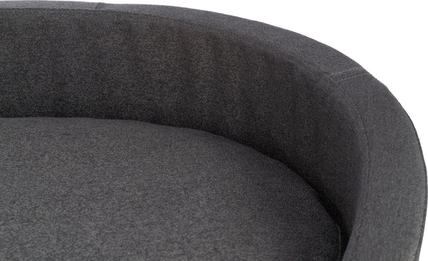 CityStyle bed, oval, dark grey