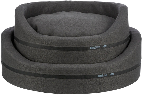 CityStyle bed, oval, dark grey