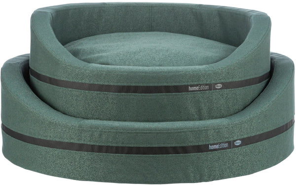 CityStyle bed, oval, 80×65cm, dark green