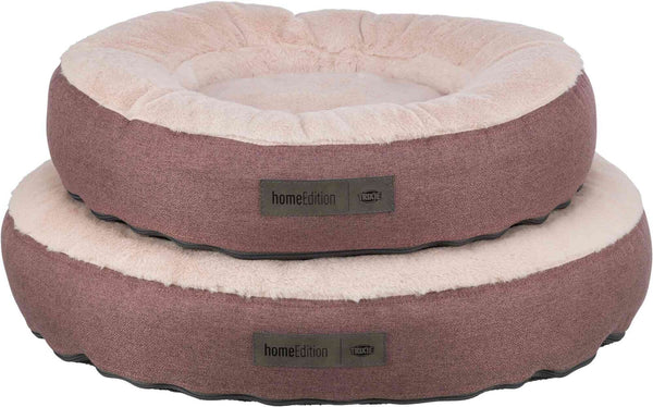 Felicia bed, round, berry/pink