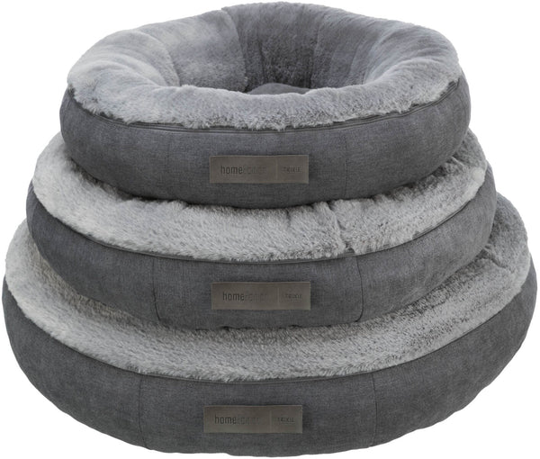 Liano bed, round, grey