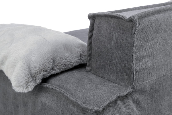 Liano sofa, square, 100 × 60 cm, grey