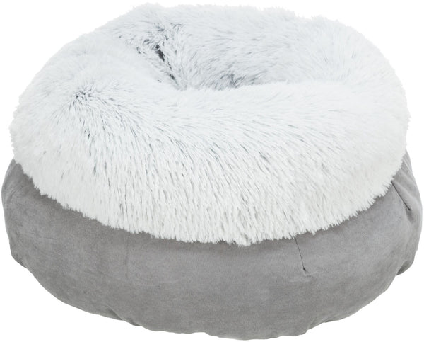 Harvey bed, round, grey/white-black