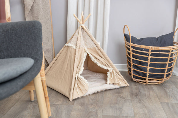 Tipi Boho, 55×65×55cm, beige