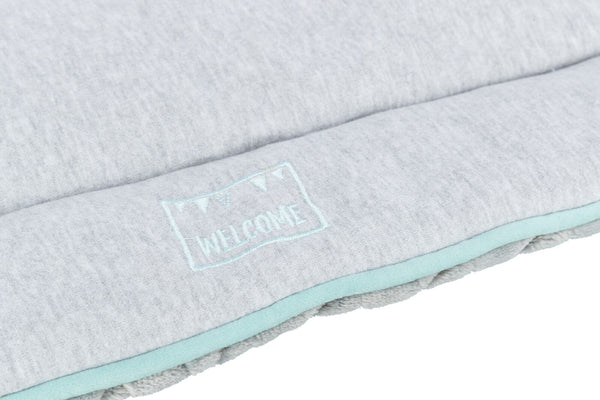 Junior hammock, square, light grey/mint