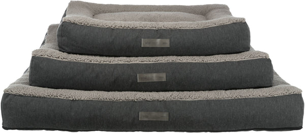 Vital coussin Bendson, carré, gris foncé/gris clair