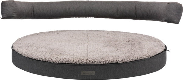 Vital Sofa Bendson, gris foncé/gris clair, ovale