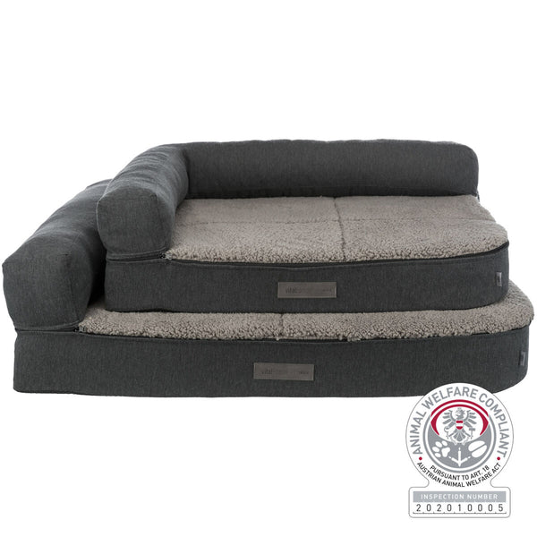 Vital Sofa Bendson, carré, gris foncé/gris clair