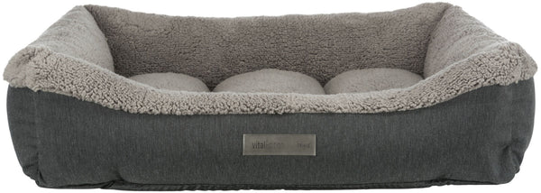 Vital Bed Bendson, angular, dark gray/light gray