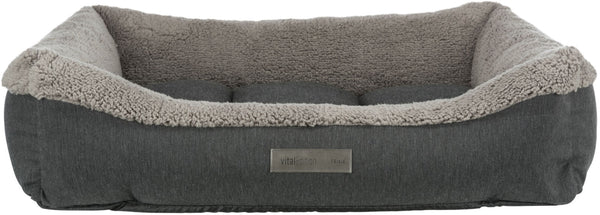 Vital Bed Bendson, angular, dark gray/light gray