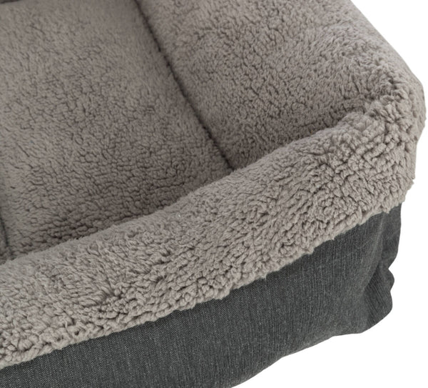 Vital Bed Bendson, angular, dark gray/light gray